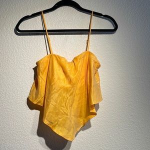 ZARA - orange crop top/sleeveless